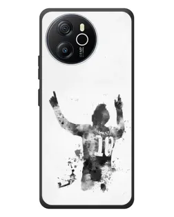 Чехол для Blackview Oscal Tiger 12 с картинкой «Черно-белый силуэт Месси» Чехол для Blackview Oscal Tiger 12 с картинкой «Черно-белый силуэт Месси»