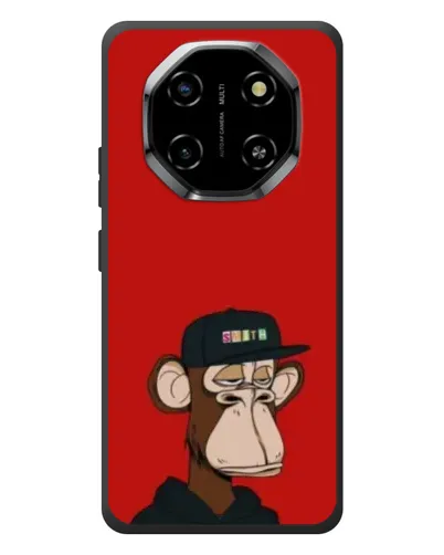 Чехол для Blackview Shark 6 с картинкой «Bored Ape — красный фон» Чехол для Blackview Shark 6 с картинкой «Bored Ape — красный фон»