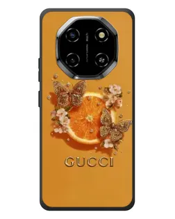 Чохол для Blackview Shark 6 з картинкою «Gucci — золоті метелики»