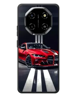 Чехол для Blackview Shark 6 с картинкой «Красная BMW на дороге»