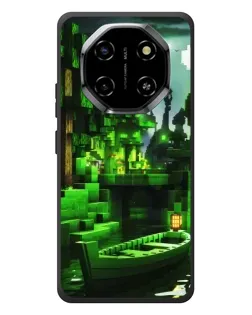 Чохол для Blackview Shark 6 з картинкою «Minecraft лісовий пейзаж»