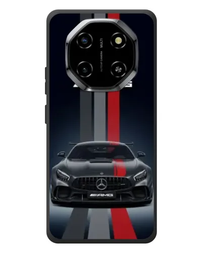Чехол для Blackview Shark 6 с картинкой «Mercedes — белый карбон»