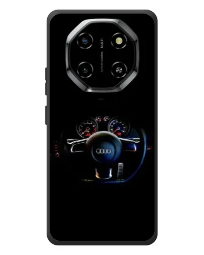 Чехол для Blackview Shark 6 с картинкой «Салон Audi — руль»