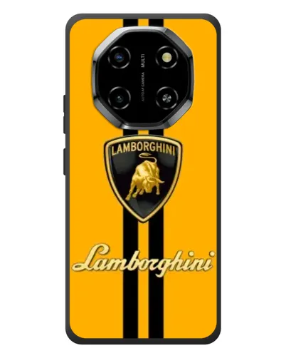 Чехол для Blackview Shark 6 с картинкой «Lamborghini Stripe желтый»