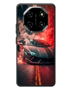 Чехол для Blackview Shark 6 с картинкой «Lamborghini красный дым»