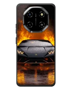 Чехол для Blackview Shark 6 с картинкой «Lamborghini в огне»