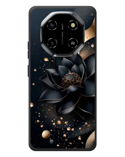Чехол для Blackview Shark 6 с картинкой «Черный лотос»
