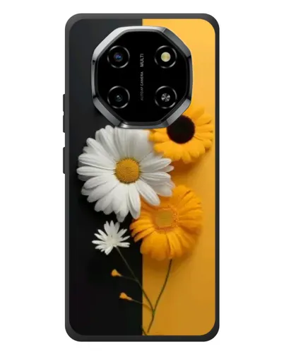Чехол для Blackview Shark 6 с картинкой «Подсолнух и ромашка»