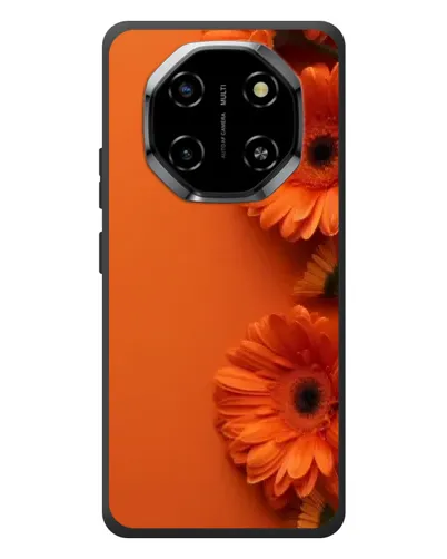 Чехол для Blackview Shark 6 с картинкой «Оранжевые герберы»