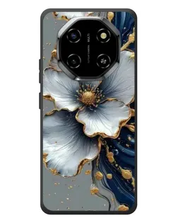 Чохол для Blackview Shark 6 з картинкою «Біла квітка та золотий флюїд»