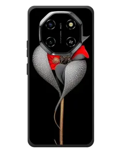 Чохол для Blackview Shark 6 з картинкою «Срібна фантазійна квітка»