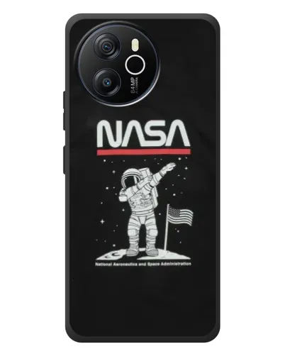Чехол для Blackview Shark 8 с картинкой «NASA — шагаем по Луне» Чехол для Blackview Shark 8 с картинкой «NASA — шагаем по Луне»