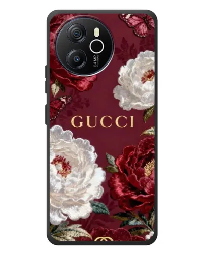 Чехол для Blackview Shark 8 с картинкой «Gucci — бордовые розы» Чехол для Blackview Shark 8 с картинкой «Gucci — бордовые розы»