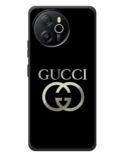 Чехол для Blackview Shark 8 с картинкой «Gucci — золото на черном»