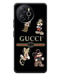 Чехол для Blackview Shark 8 с картинкой «Gucci — герои Disney и монограмма»