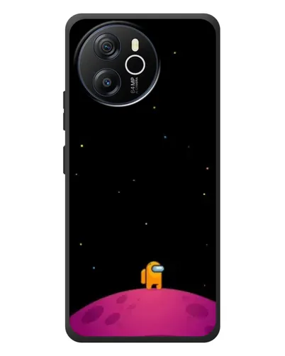 Чехол для Blackview Shark 8 с картинкой «Одинокий герой на планете»