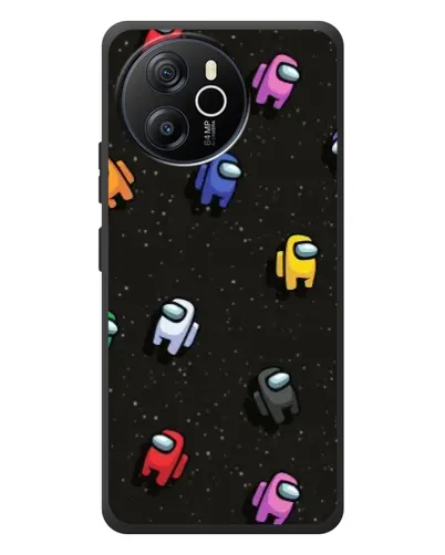 Чехол для Blackview Shark 8 с картинкой «Космический паттерн Among Us»