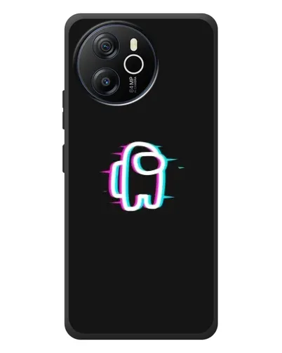 Чехол для Blackview Shark 8 с картинкой «Among Us неон»