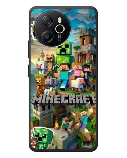 Чехол для Blackview Shark 8 с картинкой «Замок Minecraft»