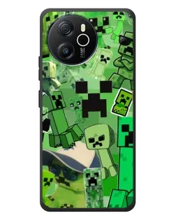 Чехол для Blackview Shark 8 с картинкой «Криперы Minecraft»