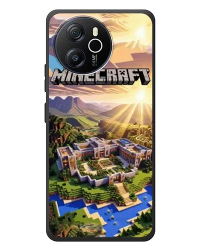 Чехол для Blackview Shark 8 с картинкой «Minecraft панорама»