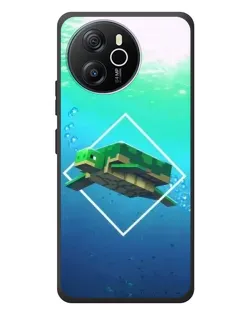 Чехол для Blackview Shark 8 с картинкой «Черепаха Minecraft»