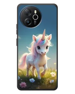 Чехол для Blackview Shark 8 с картинкой «Единорог на поляне»