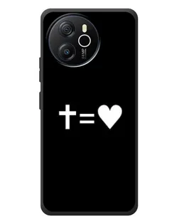 Чехол для Blackview Shark 8 с картинкой «Крест и Сердце»