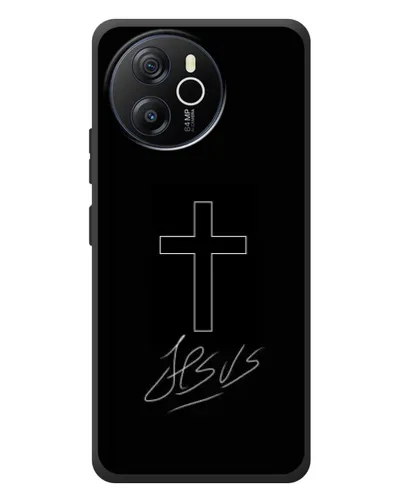 Чехол для Blackview Shark 8 с картинкой «Графический крест Jesus» Чехол для Blackview Shark 8 с картинкой «Графический крест Jesus»
