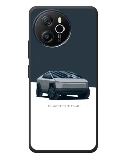 Чехол для Blackview Shark 8 с картинкой «Серебристый Cybertruck Tesla»