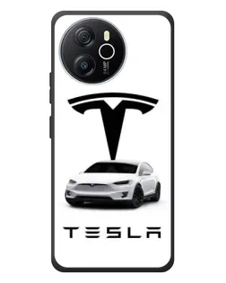 Чехол для Blackview Shark 8 с картинкой «Tesla White Style»