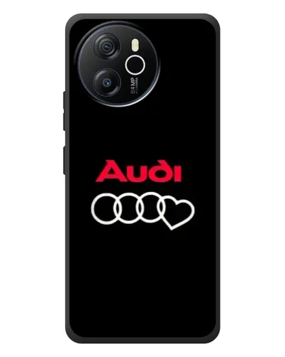 Чехол для Blackview Shark 8 с картинкой «Логотип Audi Heart»