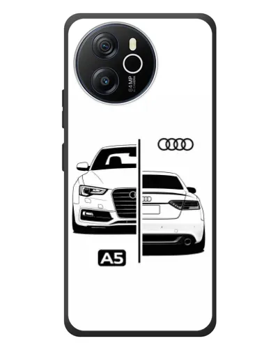 Чехол для Blackview Shark 8 с картинкой «Audi — контрастный дизайн»
