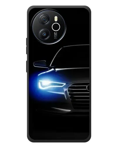 Чехол для Blackview Shark 8 с картинкой «Неоновый взгляд Audi»