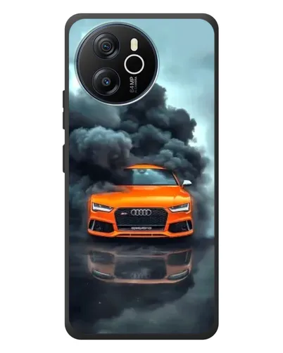 Чехол для Blackview Shark 8 с картинкой «Audi в облаках дыма»