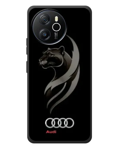 Чехол для Blackview Shark 8 с картинкой «Графика — пантера и Audi»