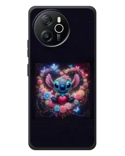 Чехол для Blackview Shark 8 с картинкой «Stitch в цветах»