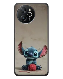 Чехол для Blackview Shark 8 с картинкой «Стич на коричневом фоне»
