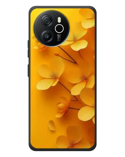 Чехол для Blackview Shark 8 с картинкой «Золотые лепестки»