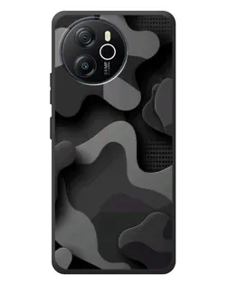 Чехол для Blackview Shark 8 с картинкой «Темный абстрактный камуфляж»