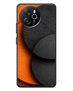 Чехол для Blackview Shark 8 с картинкой «Геометрия оранжевых кругов»