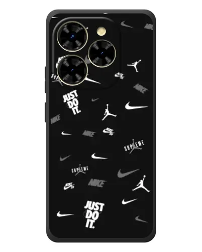Чехол для Blackview Shark 9 с картинкой «Nike Black Pattern» Чехол для Blackview Shark 9 с картинкой «Nike Black Pattern»