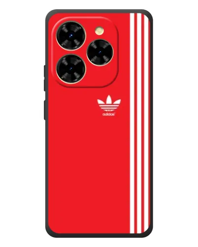Чехол для Blackview Shark 9 с картинкой «Красный минимализм Adidas»