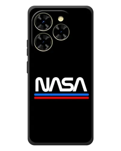 Чехол для Blackview Shark 9 с картинкой «NASA — классика Red Blue»