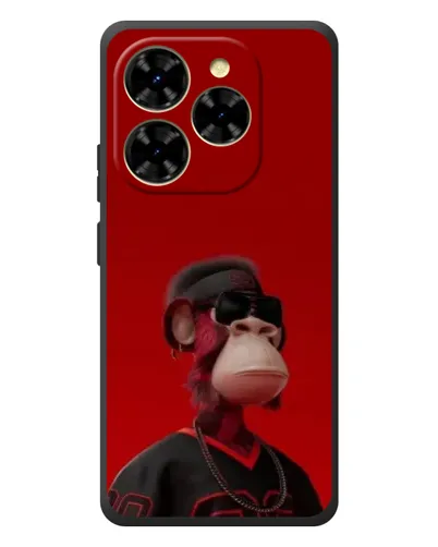 Чехол для Blackview Shark 9 с картинкой «Bored Ape в красном»