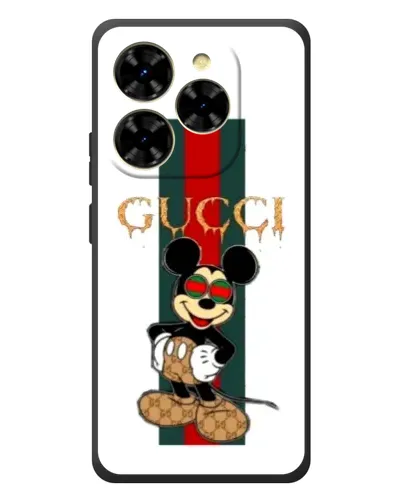 Чехол для Blackview Shark 9 с картинкой «Микки Маус Gucci — полосы» Чехол для Blackview Shark 9 с картинкой «Микки Маус Gucci — полосы»