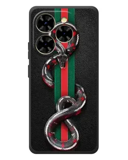 Чехол для Blackview Shark 9 с картинкой «Gucci — змея на полосе»