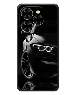 Чехол для Blackview Shark 9 с картинкой «Черная BMW — профиль»