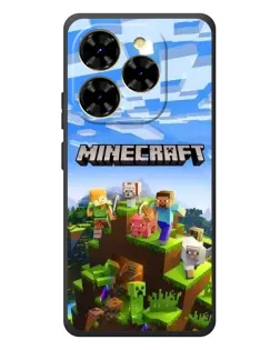 Чехол для Blackview Shark 9 с картинкой «Minecraft классический мир»