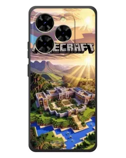 Чехол для Blackview Shark 9 с картинкой «Minecraft панорама»